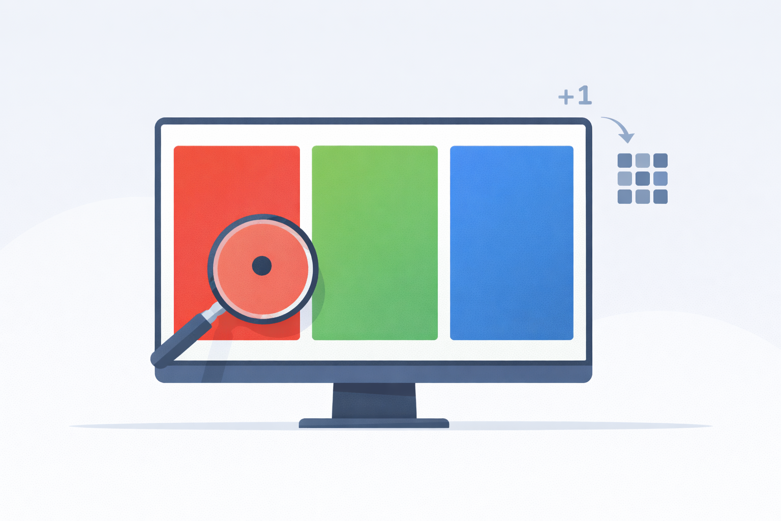 dead pixel test using red green and blue fullscreen color screens