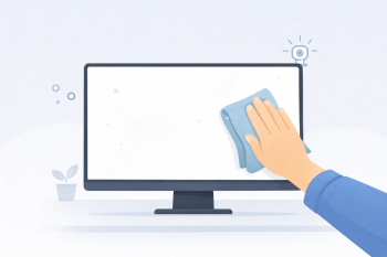 How to Clean Your Monitor Using a White Screen (Safe Screen Cleaning Guide)