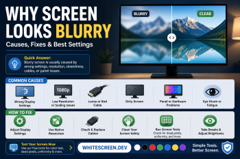 Why Your Screen Looks Blurry – Causes and Fixes That Actually Work